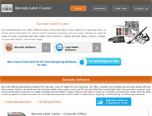 Tablet Screenshot of barcodelabelcreator.com